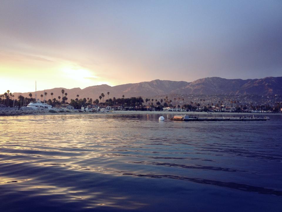 Santa Barbara at sunset. Credit: Zach Noble